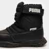 Śniegowce dziecięce Puma Nieve Boot WTR AC INF buty zimowe na rzepy wodoodporne czarne (380746-03)