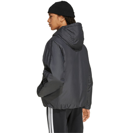 Kurtka męska adidas Essentials Climawarm 3 Stripes Insulated Hooded czarna (KB8149)