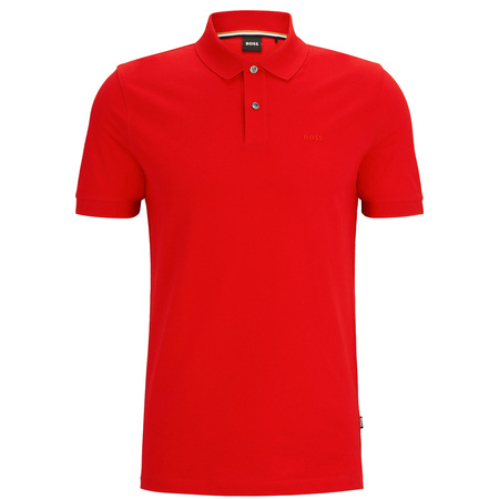 Koszulka Polo męska BOSS Pallas Bright Red regular fit czerwona (50468301-627)