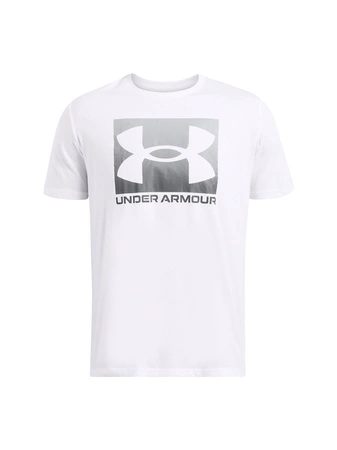 Koszulka sportowa męska Under Armour UA Boxed Sports t-shirt treningowy biały (1386793-100)