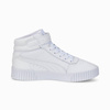 Wyprzedaż - Sneakersy damskie Puma Carina 2.0 Mid buty sportowe wysokie białe (385851-02)