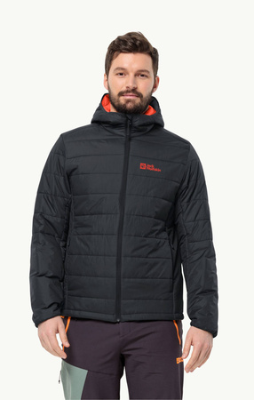 Kurtka zimowa męska puchowa Jack Wolfskin Lapawa INS Hoody M Phantom czarna (1207721_6350)