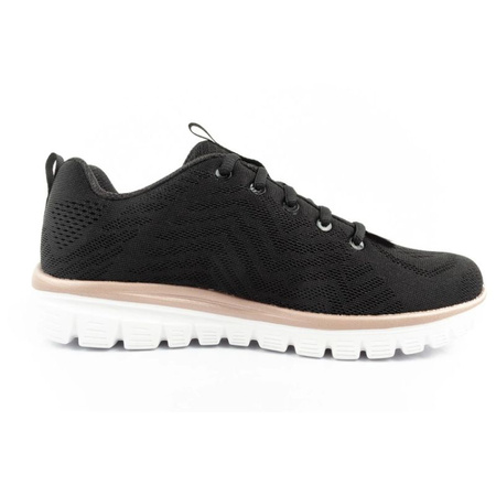 Skechers Graceful-Get buty damskie sportowe wygodne lekkie oddychające (12615/BKGD)
