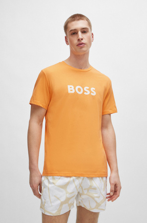 T-shirt męski BOSS RN Medium Orange koszulka pomarańczowa (50503276-813)