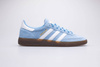Tenisówki męskie Adidas Handball Spezial niebieskie sportowe trampki skórzane (BD7632)