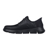 Buty męskie Skechers Garza Gervin Slip-ins skórzane oxfordy biznesowe czarne (205046-BBK)
