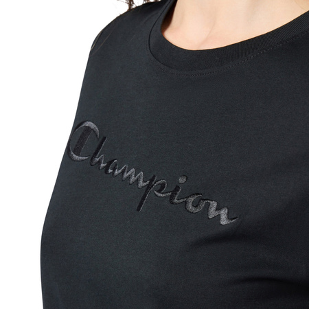 Koszulka damska Champion SS Tee czarna (118382 KK001)