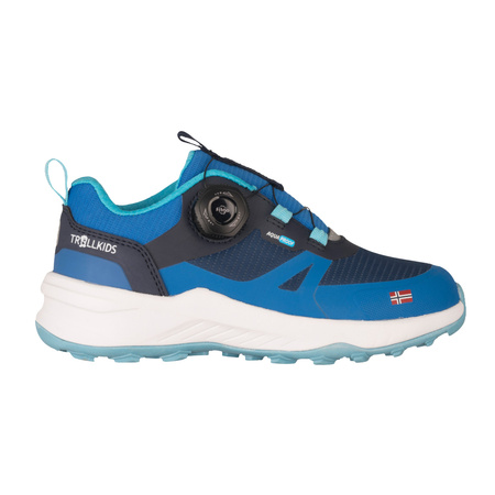 Buty Trollkids Trollfjord Hiker Low XT Waterproof alpejski niebieski/niebieski basenowy/ciemny indigo