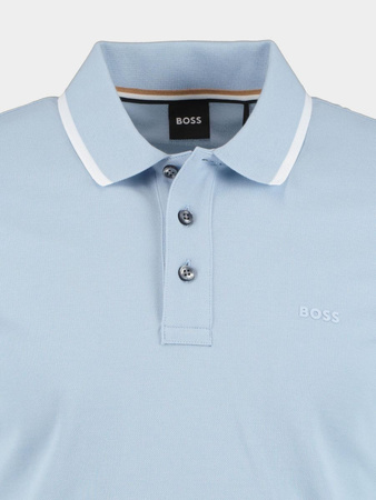 Koszulka Polo męska BOSS Parlay 190 AZZURRO regular fit niebieska (50494697-450)