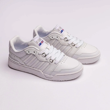 Wyprzedaż - Sneakersy męskie K-Swiss SI-18 Rival buty sportowe skórzane tenisówki białe (08531-101-M)