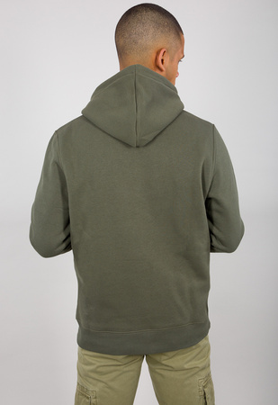 Bluza męska z kapturem Alpha Industries Basic Hoody kangurka zielona (178312-142)