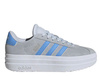 Sneakersy młodzieżowe ADIDAS VL COURT BOLD J buty sportowe zamszowe szare (IH8033)