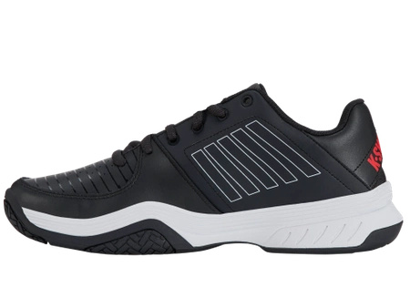 Buty sportowe męskie K-Swiss Court Express sneakersy skórzane czarne (05443-017-M)