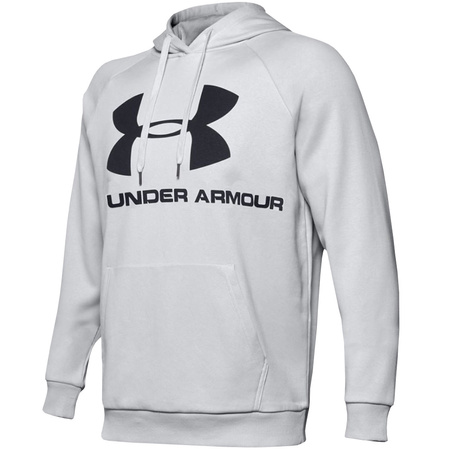 Bluza męska Under Armour Rival Fleece Logo Hoodie jasnoszara 1345628 014(1345628-014)