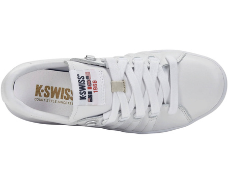 Sneakersy męskie skórzane białe K-Swiss LOZAN II tenisówki (07943-966-M)