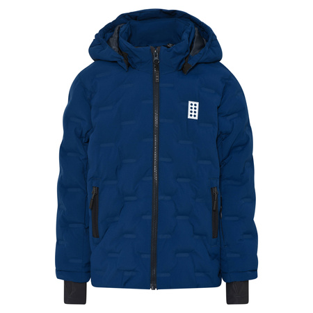 Wyprzedaż - Kurtka zimowa puchowa dziecięca Lego Wear Kid's Jipe 706 jacket wodoodporna granatowa (22879-577)