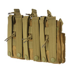 Condor - Ładownica MOLLE na magazynki AR15 dwuwarstwowa - Triple Stacker M4 Mag Pouch - Potrójna - Coyote Brown (MA44-498)