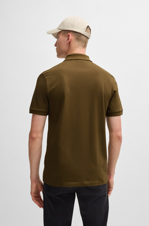 Wyprzedaż - Koszulka Polo męska BOSS Passenger VERDE slim fit brązowa (50507803-368)