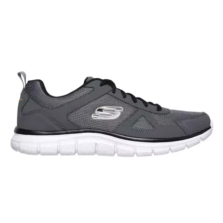 Sneakersy męskie Skechers Track buty treningowe szare (52631-CCBK)