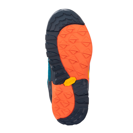 Wodoodporne buty turystyczne dziecięce dla chłopca/dziewczynki Trollkids Kids Gjende Hiker Low atlantic blue/dark navy/glow orange (662-197)