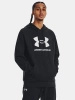 Bluza sportowa męska UNDER ARMOUR Rival Fleece Logo z kapturem kangurka czarna (1379758-001)