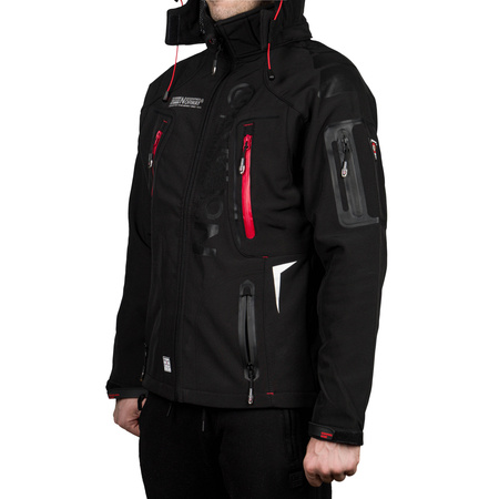 Kurtka męska czarna Softshell Geographical Norway Techno (WU6068-GN-BLACK)