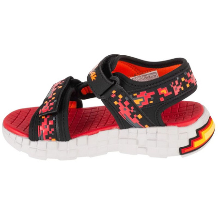 Skechers Mega-Splash 4K 402161L-BKRD Czarne 28 (402161L-BKRD)