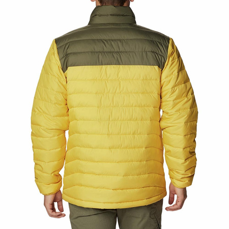 Kurtka zimowa męska COLUMBIA POWDER LITE™ JACKET ocieplana z odblaskowymi elementami żółto-zielona (1698001742)