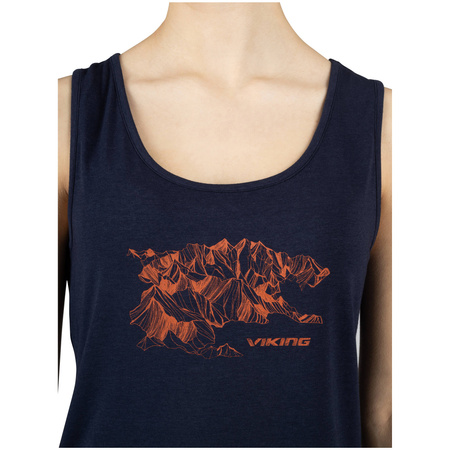 Tanktop sportowy damski Viking Lechee Bamboo Lady lekki czarny (500/25/6646/1900)