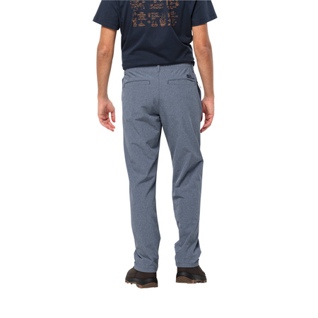 Wyprzedaż - Spodnie długie męskie Jack Wolfskin Winternebel Pants ocieplane wodoodporne niebieskie (1508421_1010)