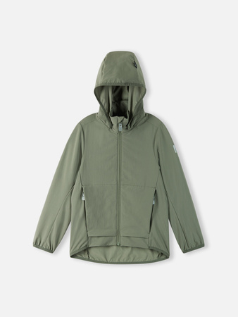 Wyprzedaż - Kurtka przejściowa dla dziewczynki/chłopca Reima Jacket Turvaisa Thyme elastyczna zielona (5100193A-8510)