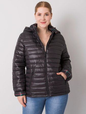 Czarna dwustronna kurtka plus size (NM-KR-Z-2750.93)