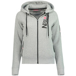 Bluza damska z kapturem Geographical Norway Fabuleuse EO Lady 100 GRIS CLAIR (WU5303F/GNO-LIGHT GREY)