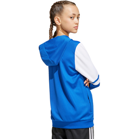 Bluza dla dzieci adidas Squadra 25 Hoodie niebiesko-biała (JD4802)