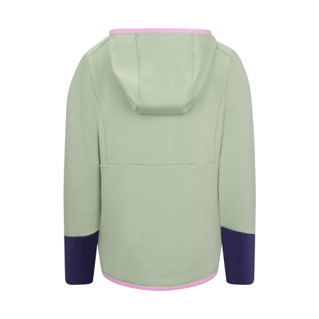 Kurtka polarowa dziecięca dla dziewczynki Trollkids Girls Saltfjord Jacket pistachio green/wild rose/violet blue (528-353)