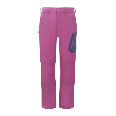 Spodnie trekkingowe dziecięce dla chłopca/dziewczynki Trollkids Kids Preikestolen Double Zip-Off Pants mallow pink/violet blue (623-242)