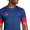 Koszulka męska adidas Squadra 25 granatowo-czerwona (JG5833)