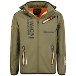 Softshell Geographical Norway ROYAUTE DB KAKI-ORANGE MEN 068 khaki / pomarańczowy męska (WY1996H/GN-Kaki / Orange)