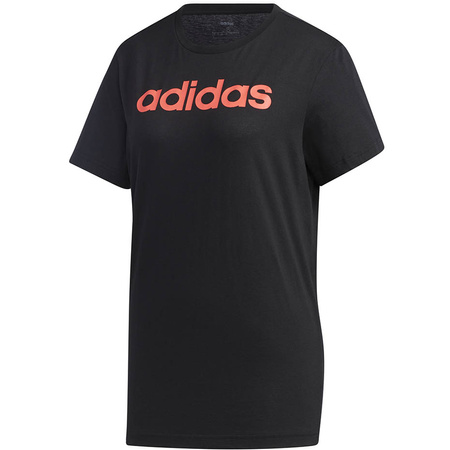Koszulka damska adidas Essentials Linear Loose Tee czarna (GL6333)