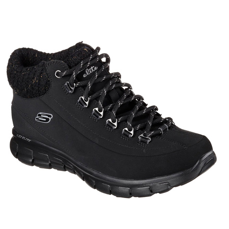 Buty sportowe damskie Skechers Synergy Winter Nights sneakersy czarne (12122-BBK)