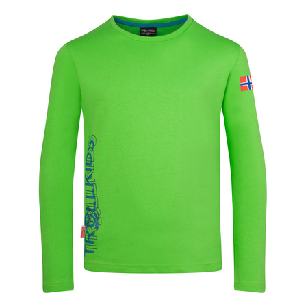 Bawełniany longsleeve bluzka z długim rękawem Trollkids Kids Stavanger Longsleeve XT dla chłopca/dziewczynki (648-356)