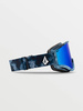 Gogle snowboardowe damskie/męskie Volcom YAE LAGOON TIE DYE/BLUE CHROME ochrona UV niebieskie (VG0722110)