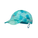 Składana czapka z daszkiem do biegania BUFF® PACK SPEED CAP MARBLED TURQUOISES (8428927468499)