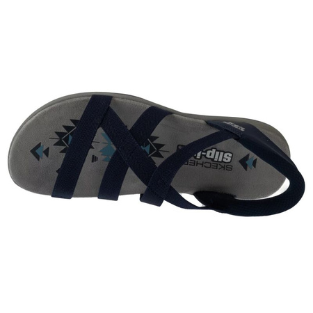 Skechers Slip-Ins: Reggae Slim - Stretch Flex 163460-NVY Granatowe 36 (163460-NVY)