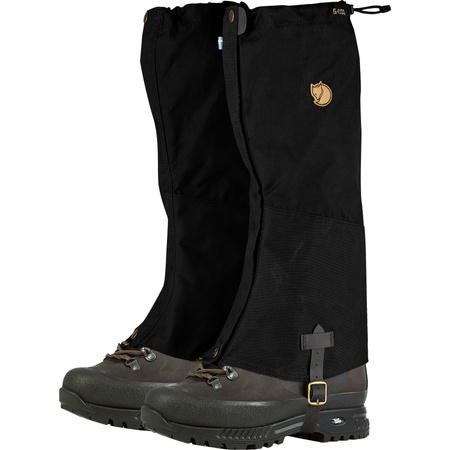 Stuptuty trekkingowe damskie/męskie Fjällräven Singi Gaiters Black ochraniacze czarne (F77292-550)