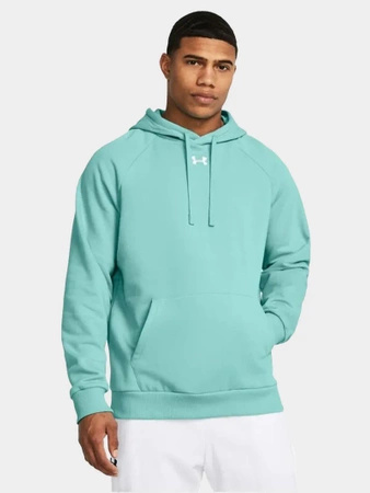 Bluza z kapturem męska UNDER ARMOUR UA Rival Fleece turkusowa (57455/1379757-482 )