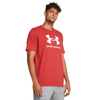 Koszulka sportowa męska Under Armour Logo t-shirt treningowa czerwona (1382911-814)