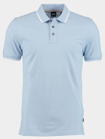 Koszulka Polo męska BOSS Parlay 190 AZZURRO regular fit niebieska (50494697-450)