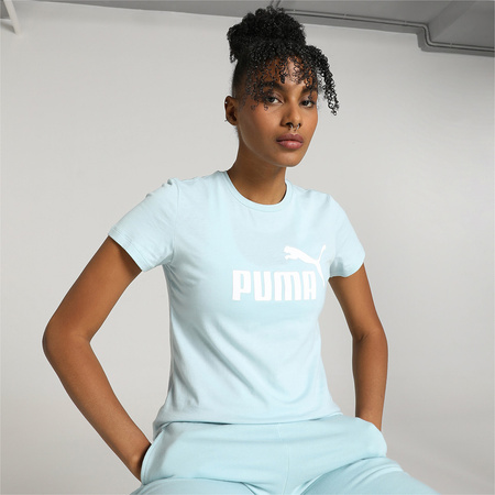 Koszulka damska Puma ESS Logo Tee błękitna (586775 25)