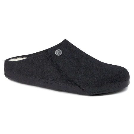 Kapcie damskie/męskie ocieplane Birkenstock Anthracite z wełnianego filcu narrow wąskie (1015084)